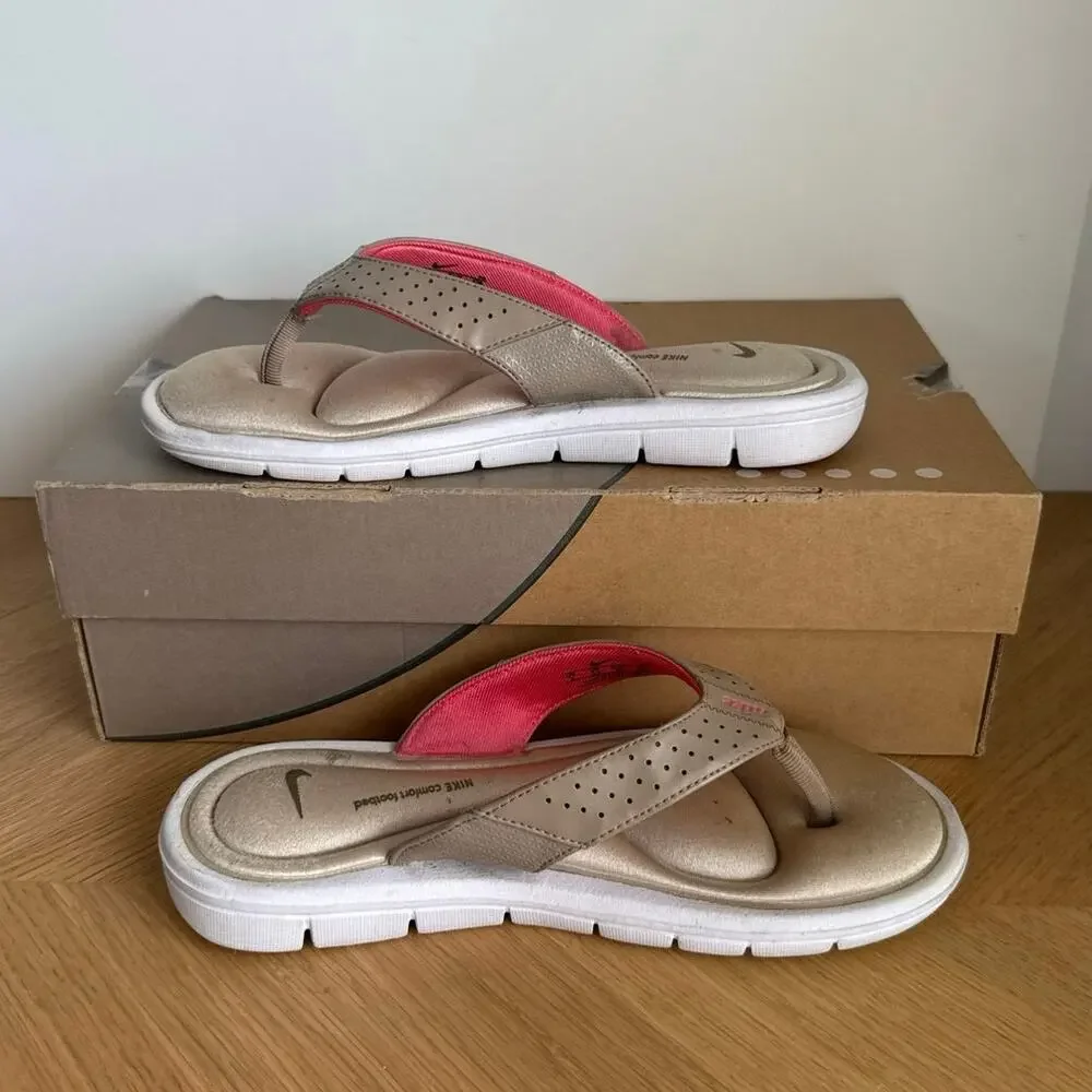 Nike Ultra Comfort Footbed Women Slides Flip Flops- SZ 8